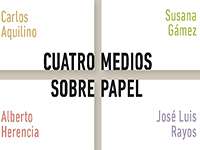 Cuatro medios sobre papel